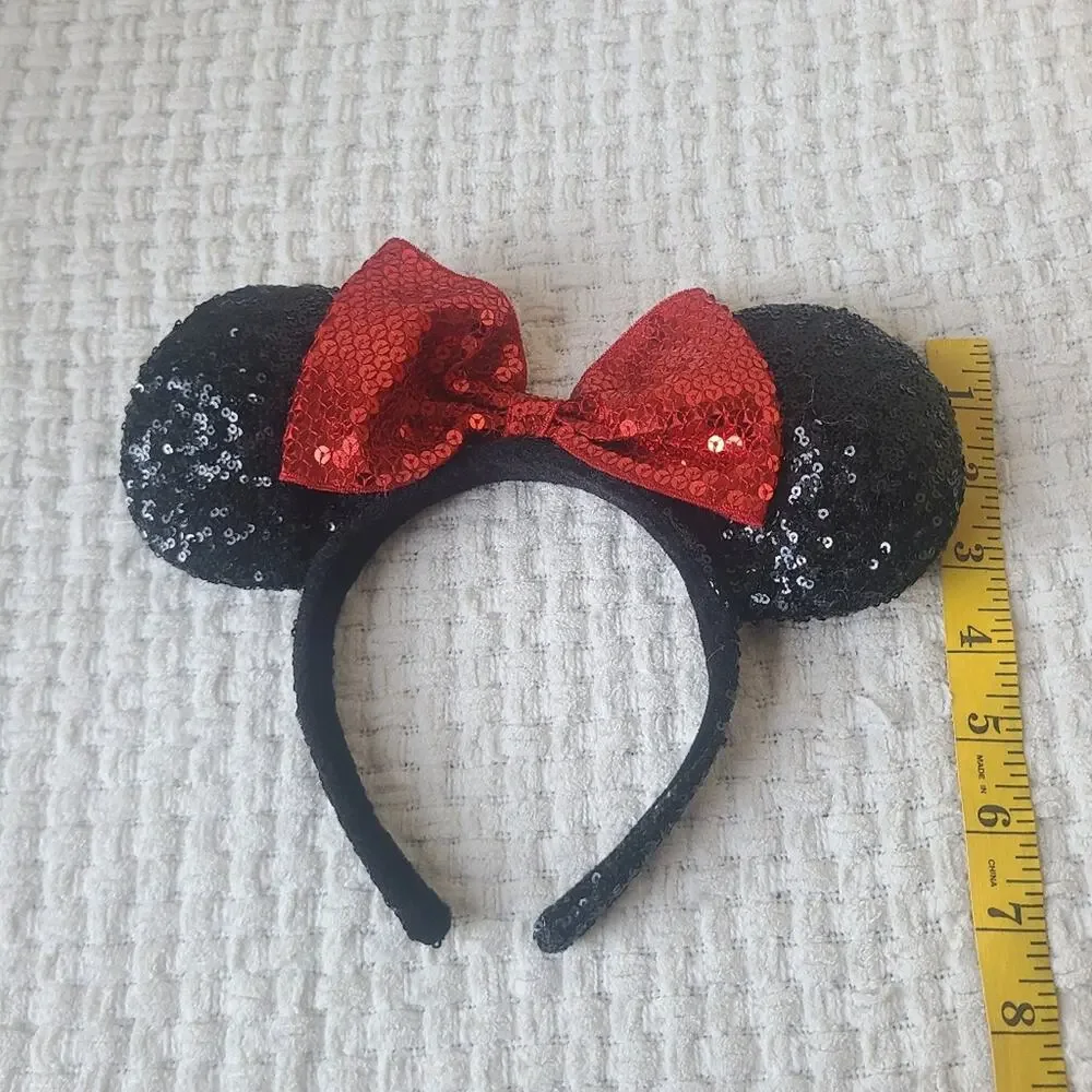Disney Mini Mouse Ears Headband with Red Bow One Size Fits Most
